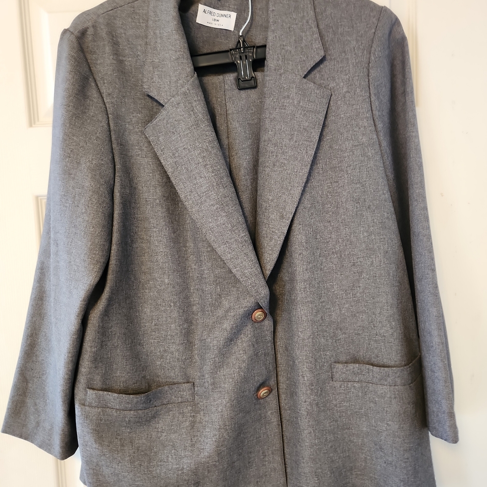 Alfred Dunner Women's Gray Pantsuit